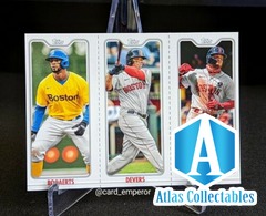 2022 Topps Opening Day Triple Play Verdugo/Devers/Bogaerts Red Sox #TPC-7C 7B 7A